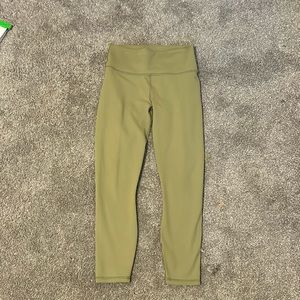 Green fabletic power hold legging, built in pocket